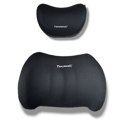 Picture of Car Neck Pillow With Car Seat Back Cushion Memory foam Black