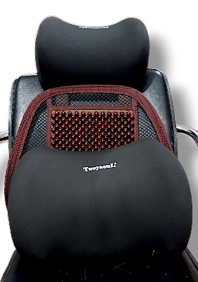 Picture of Car Neck Pillow With Car Seat Back Cushion Memory foam Black