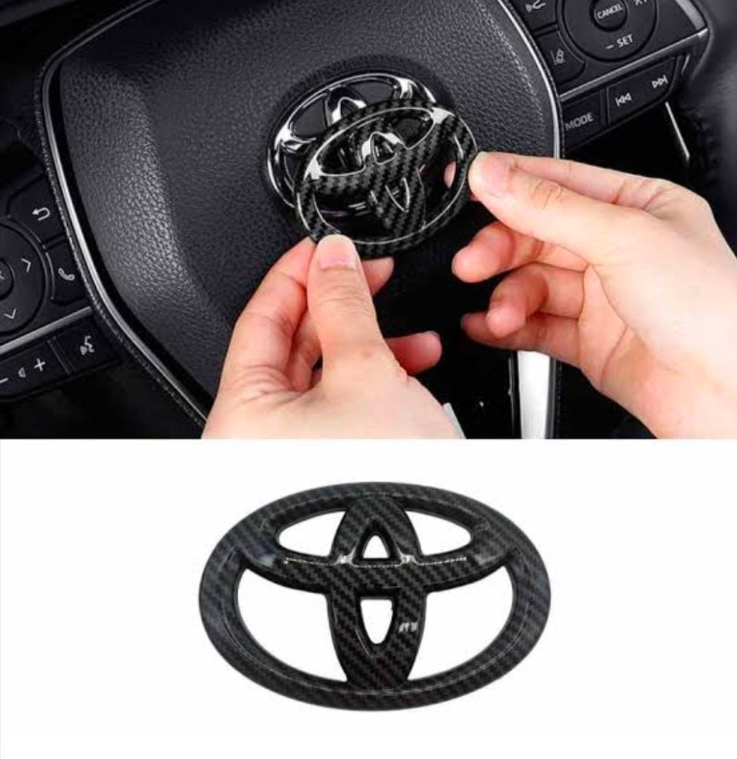 Picture of Toyota All Model Carbon Fiber Steering Logo