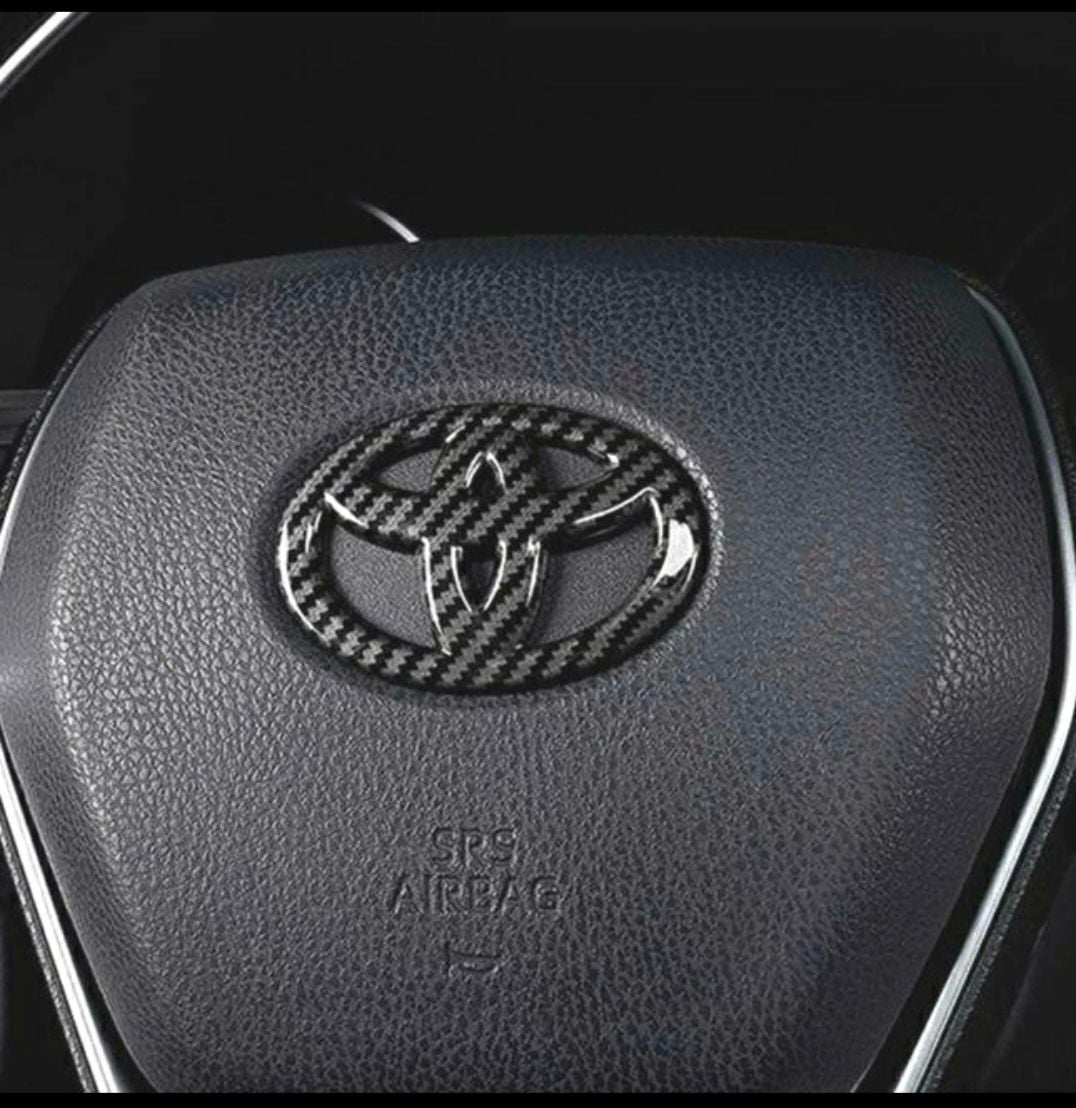 Picture of Toyota All Model Carbon Fiber Steering Logo