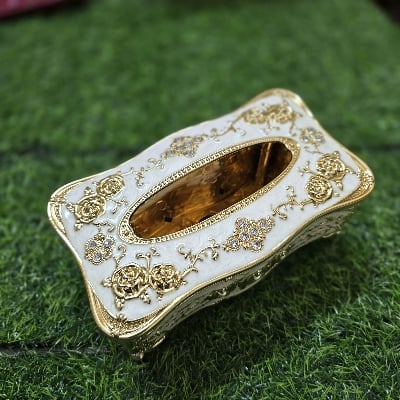 Picture of Random Color Luxury Style Home and Car Tissue Box with Case Holder