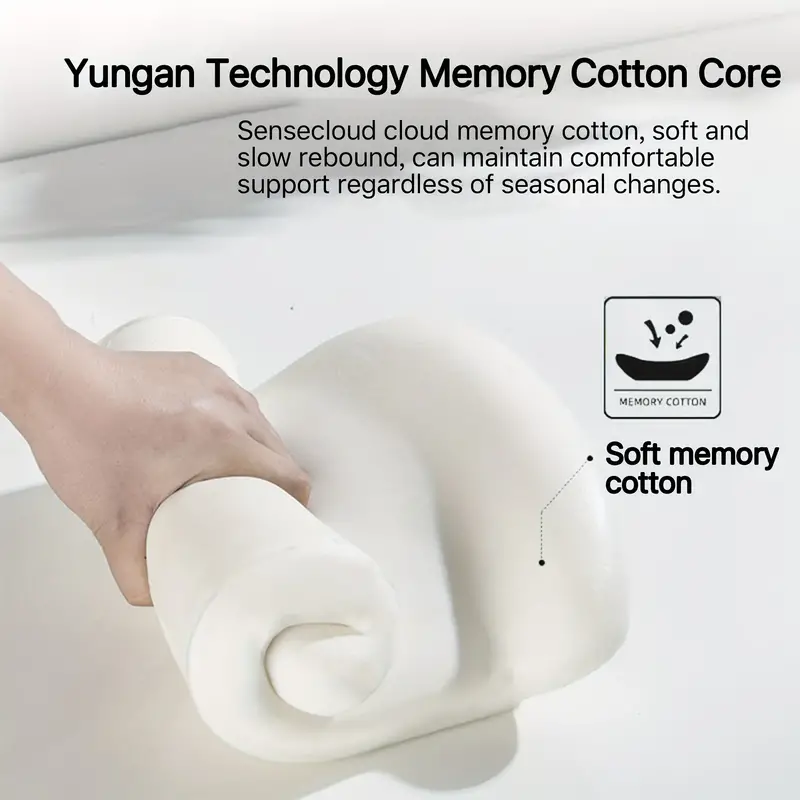 Picture of Lumbar support and car neck pillow for office chairs and car seats, soft memory foam ergonomic seat cushion with adjustable straps, ergonomic and comfortable design Black