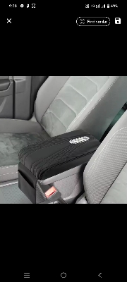 Picture of Car Arm Rest Cushion with Tissue paper pad Car Armrest Cover Leather Car Armrest Box Pad, Arm Rest for Car Console Cover, Auto Armrest Cover New Car Accessories Universal Arm Rest Pads for