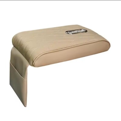 Picture of Car Arm Rest Cushion with Tissue paper pad Car Armrest Cover Leather Car Armrest Box Pad, Arm Rest for Car Console Cover, Auto Armrest Cover New Car Accessories Universal Arm Rest Pads for