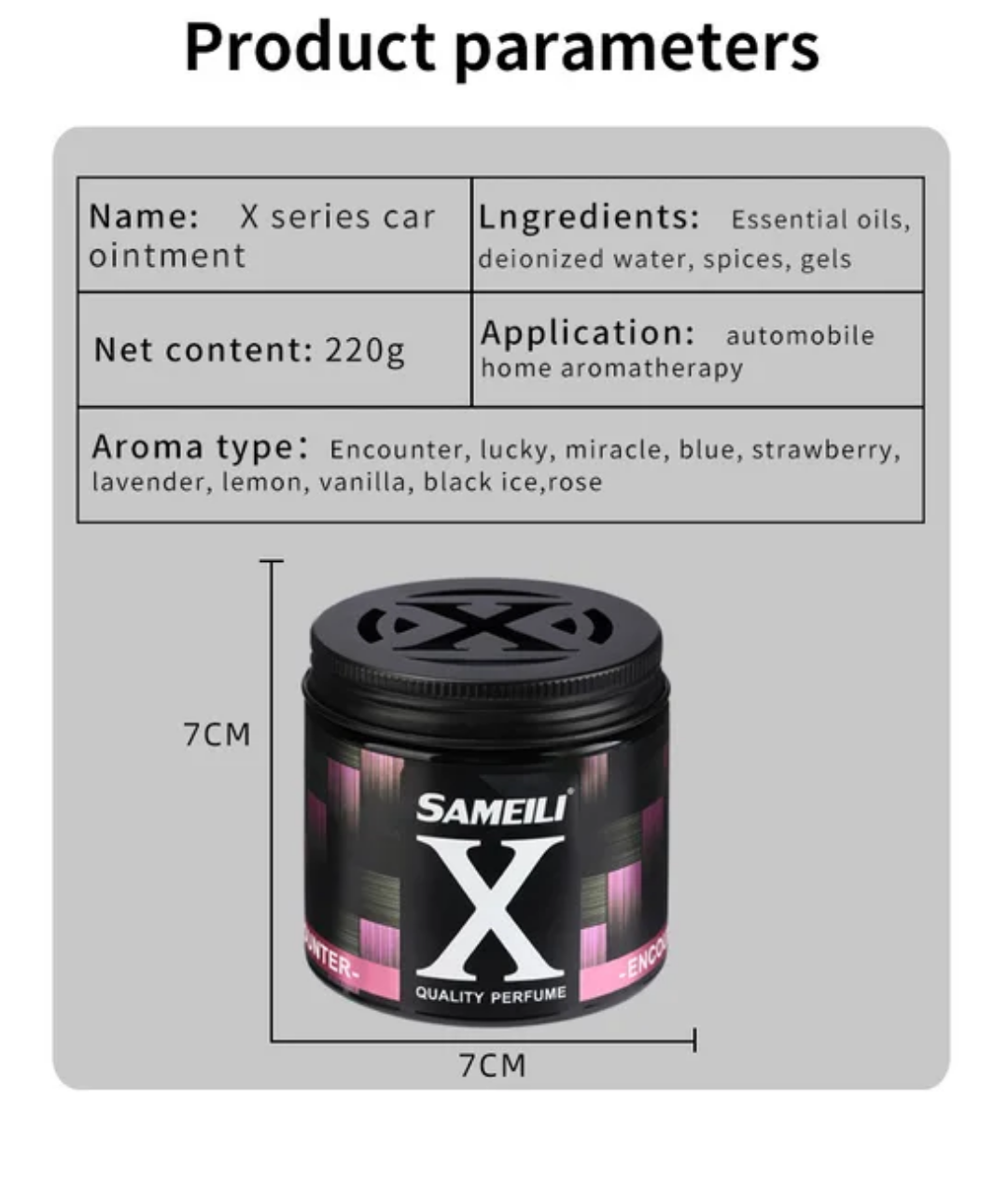Picture of Sameili X Long lasting Scent Air Freshener for Auto Car or Home