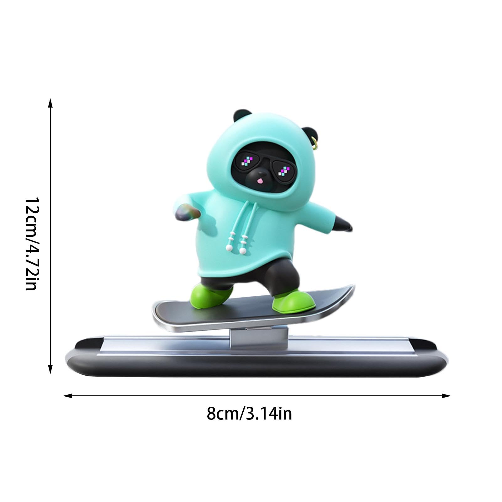Picture of New Dashboard Car Ornaments Skateboard Bear Sliding Moving toon Interior Decoration