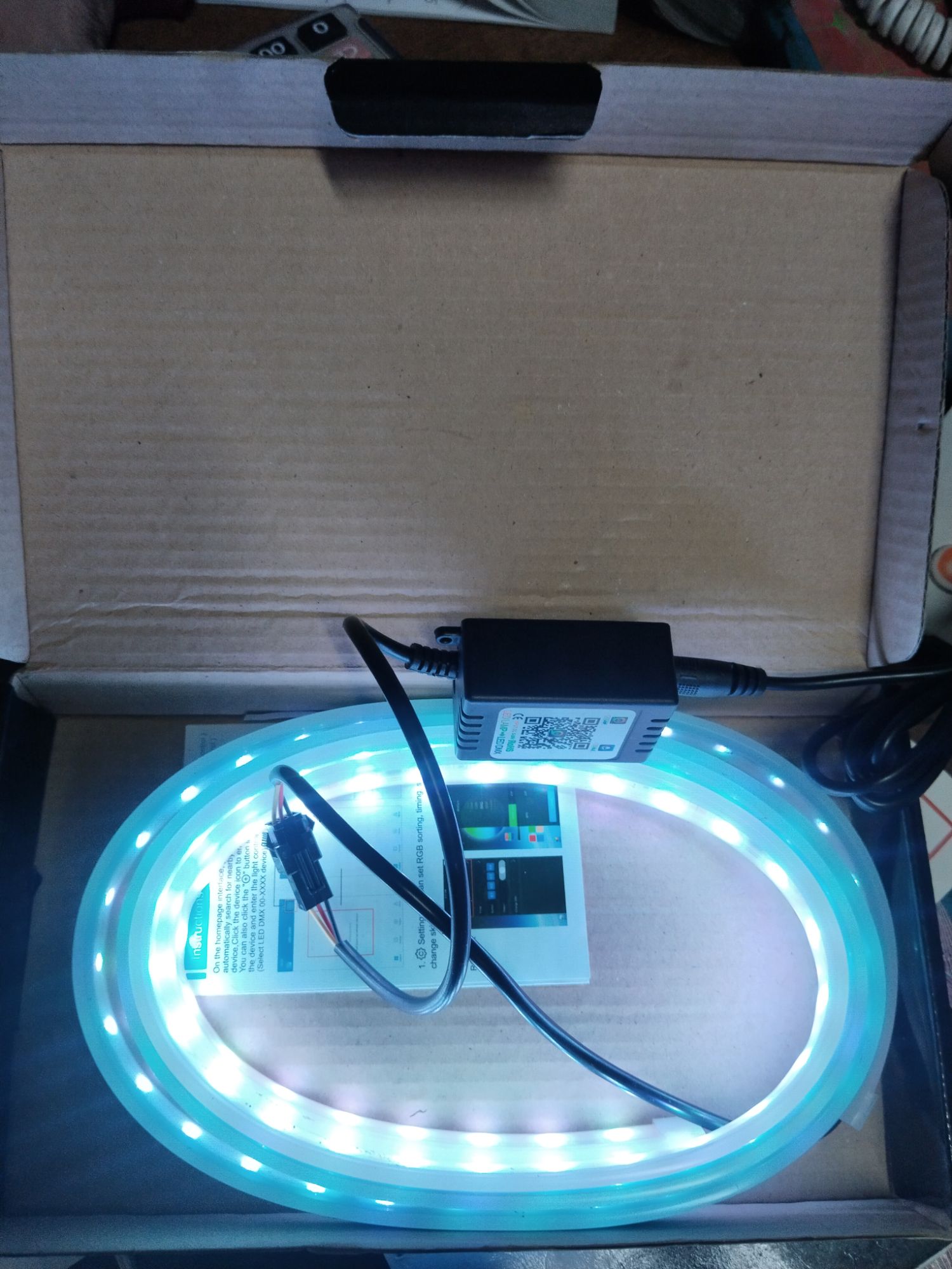 Picture of Car LED Hood Light Strip (RGB). App Control