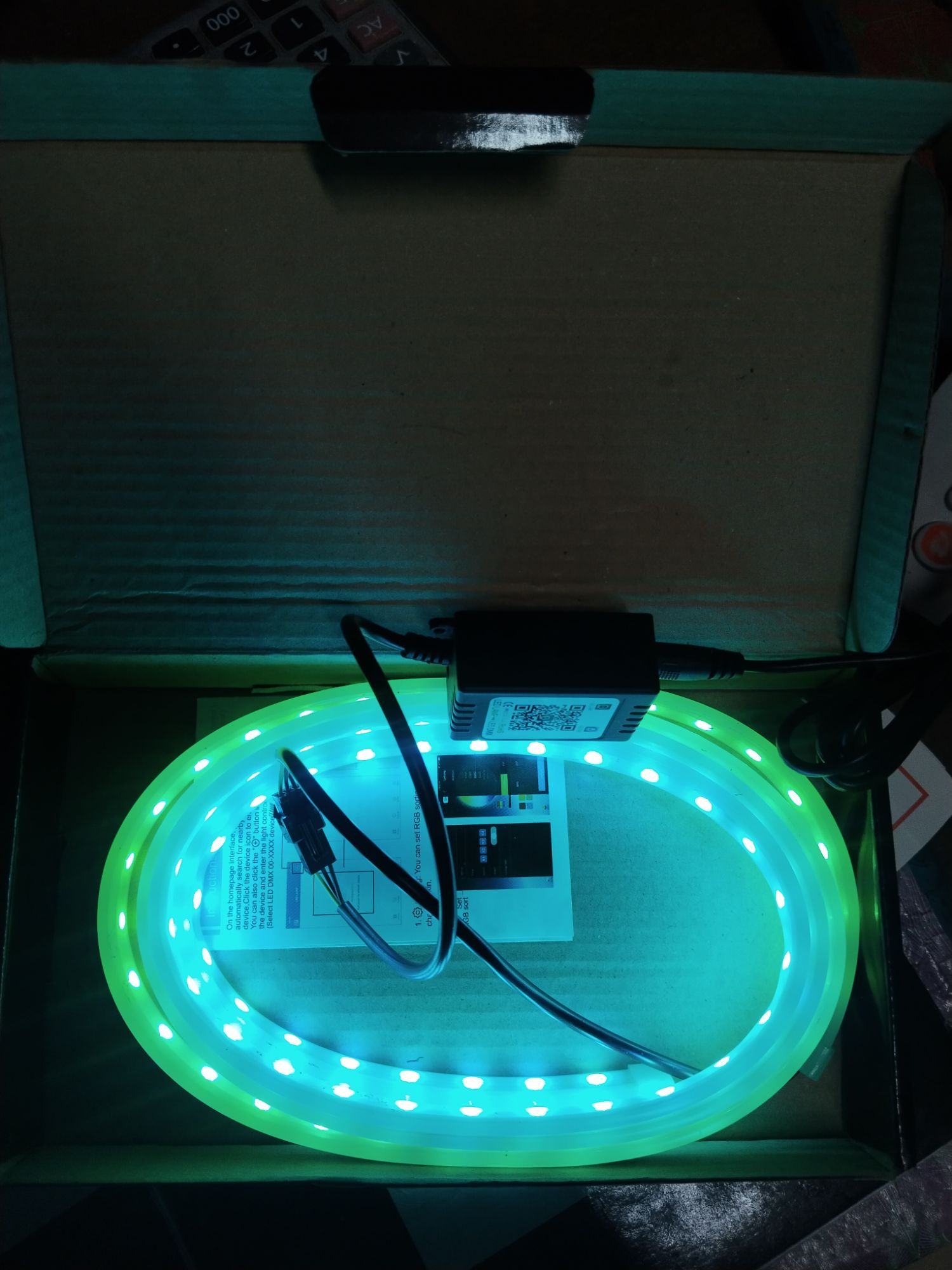 Picture of Car LED Hood Light Strip (RGB). App Control