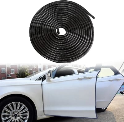 Picture of Car Door Edge Guards, Universal Rubber Seal Protector U Shape Edge Trim Car Door Edge Protection for Most Car, Aluminum Boat Edge Guards ( 5Meter )