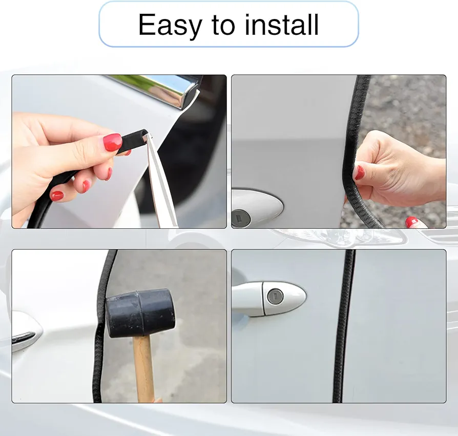 Picture of Car Door Edge Guards, Universal Rubber Seal Protector U Shape Edge Trim Car Door Edge Protection for Most Car, Aluminum Boat Edge Guards ( 5Meter )