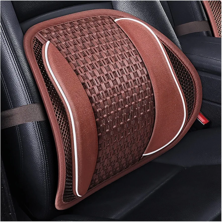 Picture of Car Lumbar Cushion Back Support for Car Seat Office Chair Massage Beads for Comfor