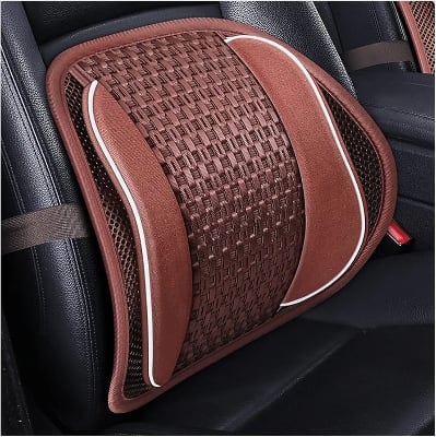 Picture of Car Lumbar Cushion Back Support for Car Seat Office Chair Massage Beads for Comfor