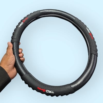Picture of Stylish Artificial Leather TRD Steering Cover