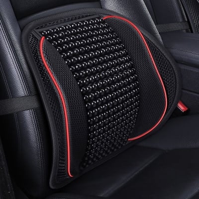 Picture of Premium Wooden & Net Back Support for  Car Chair and Sofa