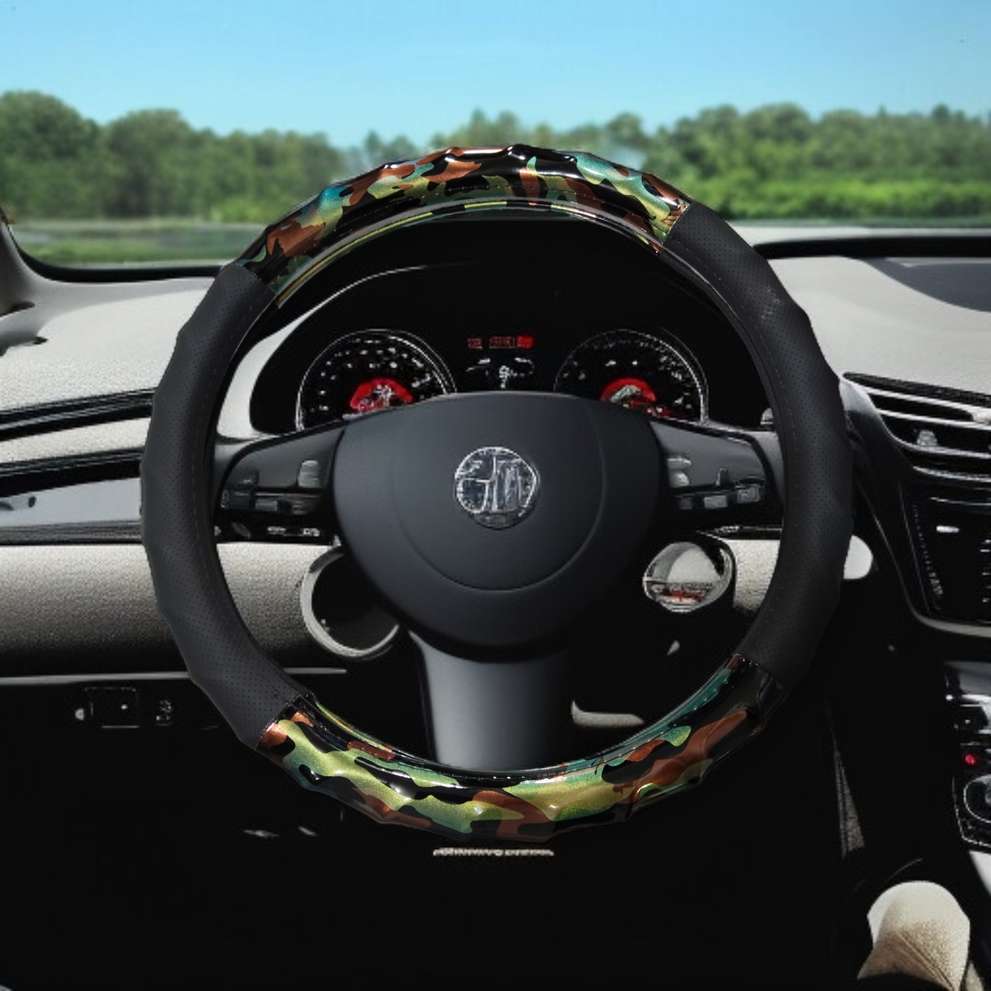Picture of "Premium Universal Steering Wheel Cover – Anti-Slip, Soft Grip & Stylish Design"