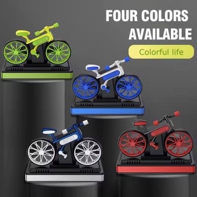 Picture of Cycle Shape Solar Car Perfume | Stylish Dashboard Decor with Fragrance