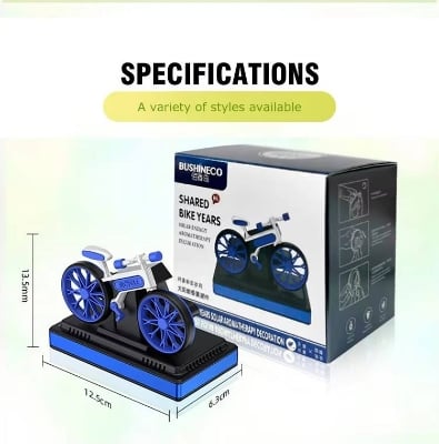 Picture of Cycle Shape Solar Car Perfume | Stylish Dashboard Decor with Fragrance
