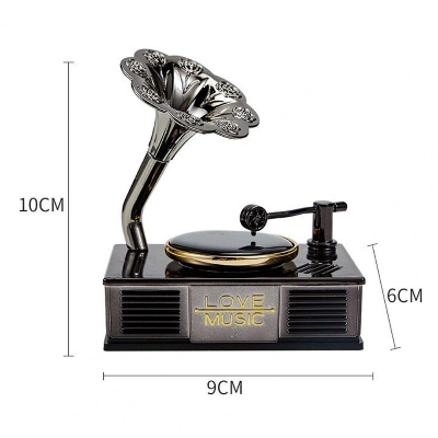 Picture of Classic Solar Gramophone Car Perfume | Stylish Dashboard Fragrance Decor