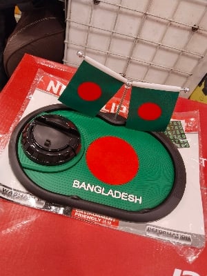 Picture of Bangladesh Flag Car Dashboard Mobile Mat Multifunction