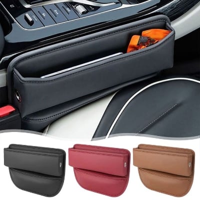 Picture of Universal Car Seat Side Pocket - Premium PU Leather