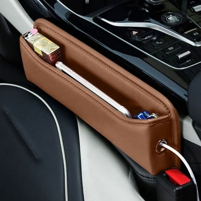 Picture of Universal Car Seat Side Pocket - Premium PU Leather