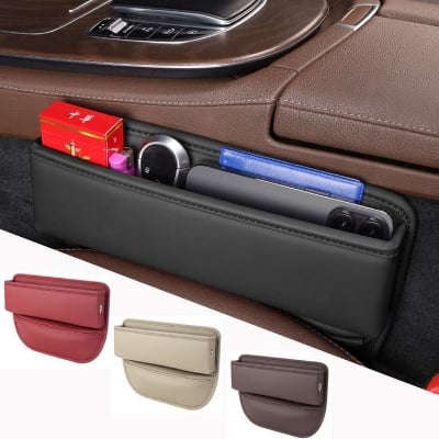 Picture of Universal Car Seat Side Pocket - Premium PU Leather