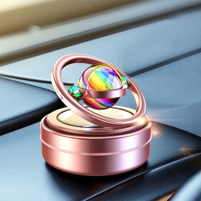 Picture of Car Dashboard Perfume Solar Rotating Fragrance – Stylish Air Freshener for Car Interior