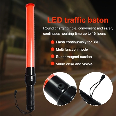 Picture of Rechargeable Traffic Police Baton – 3 Mode LED Safety Flashlight