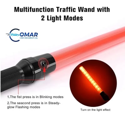 Picture of Rechargeable Traffic Police Baton – 3 Mode LED Safety Flashlight