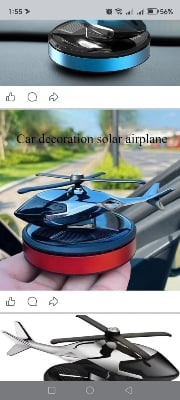 Picture of Solar Powered Helicopter Car Air Freshener & Dashboard Showpiece