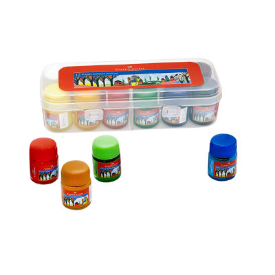 Picture of Faber-Castell Premium Poster Colours 12 Shades - Washable & Non-Toxic Paint for Students (Long Shelf Life)