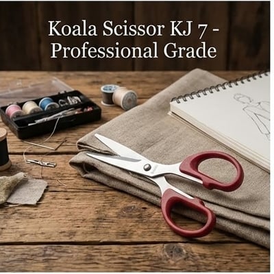 Picture of Koala Scissor KJ 7 (7 Inch) - Stainless Steel All-Purpose Scissors for Home & Office