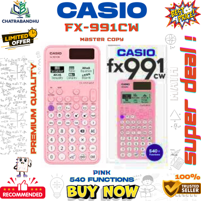 Picture of FX 991cw ClassWiz Scientific Calculator , (MASTER COPY) (THAILAND VARIANT)Non- Programmableh,engineering,hsc - Black Solar & Battery Powered Scientific Calculator