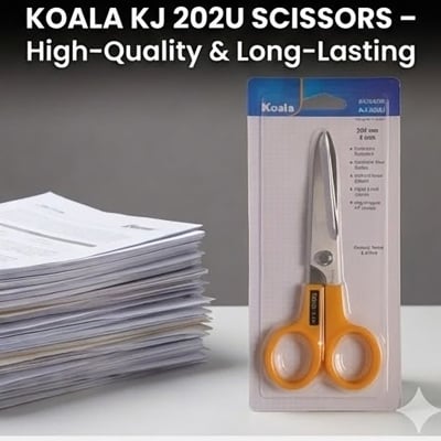 Picture of Koala Scissor KJ 8U (8 Inch) - Japanese Design Stainless Steel General Purpose Scissors for Home & Office