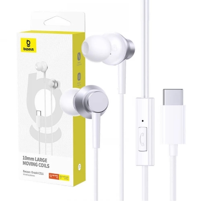 Picture of Baseus Encok CZ11 Type-C Wired Earphone For iPhone 17 Pro Max 16 Pro Max 15 Pro Samsung Galaxy S26 Ultra S25 Ultra S24 Ultra Google Pixel OnePlus Xiaomi Vivo OPPO Honor