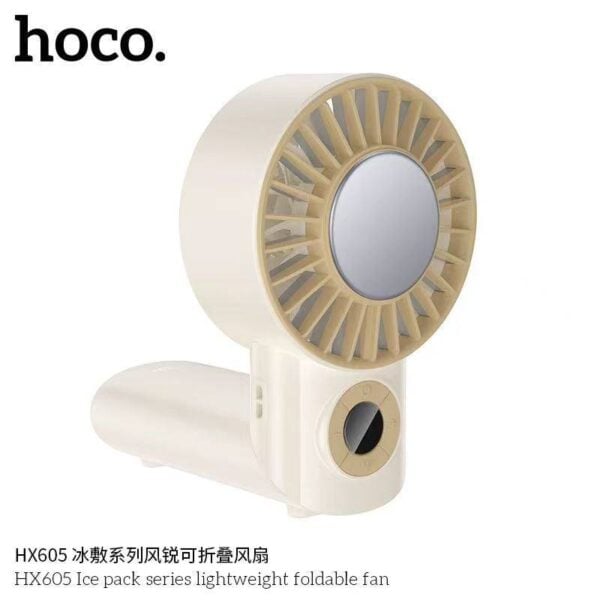 Picture of HOCO HX605 Ice Pack Sereis Lightweight Cooling Foldable Portable Fan Handheld Fan