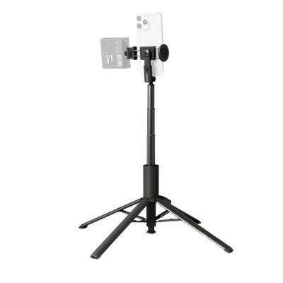 Picture of Ulanzi MT86 Automatic Phone Tripod Phone Clamp Wireless Selfie Stick Tripod for Phone w Cold Shoe for Video Light Mic Video Vlog
