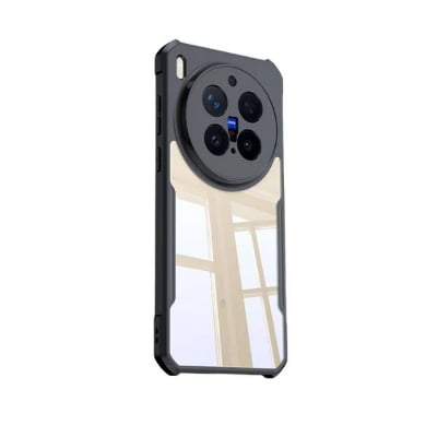 Picture of XUNDD CASE For Vivo X300 Pro Phone Case Air-bag Anti Drop Anti Scratch Protective Covers Shockproof Protection Miltary Grade Black Bumper Case Airbags Shockproof Protective Transparent Back Cover