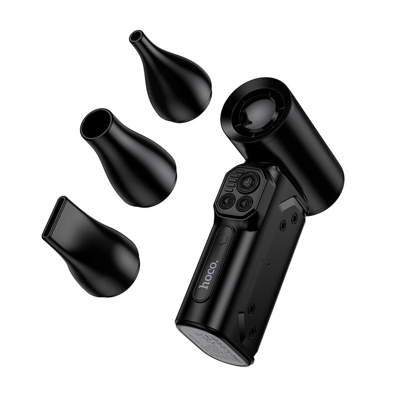 Picture of Hoco HX68 Flujo Turbo Jet Fan Digital Display Violent 130000RPM Ultra High Speed Total 8000mAh Battery Low Noise Mini Fan for Cooling
