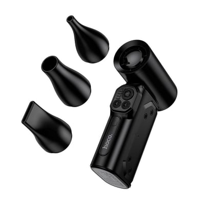 Picture of Hoco HX68 Flujo Turbo Jet Fan Digital Display Violent 130000RPM Ultra High Speed Total 8000mAh Battery Low Noise Mini Fan for Cooling