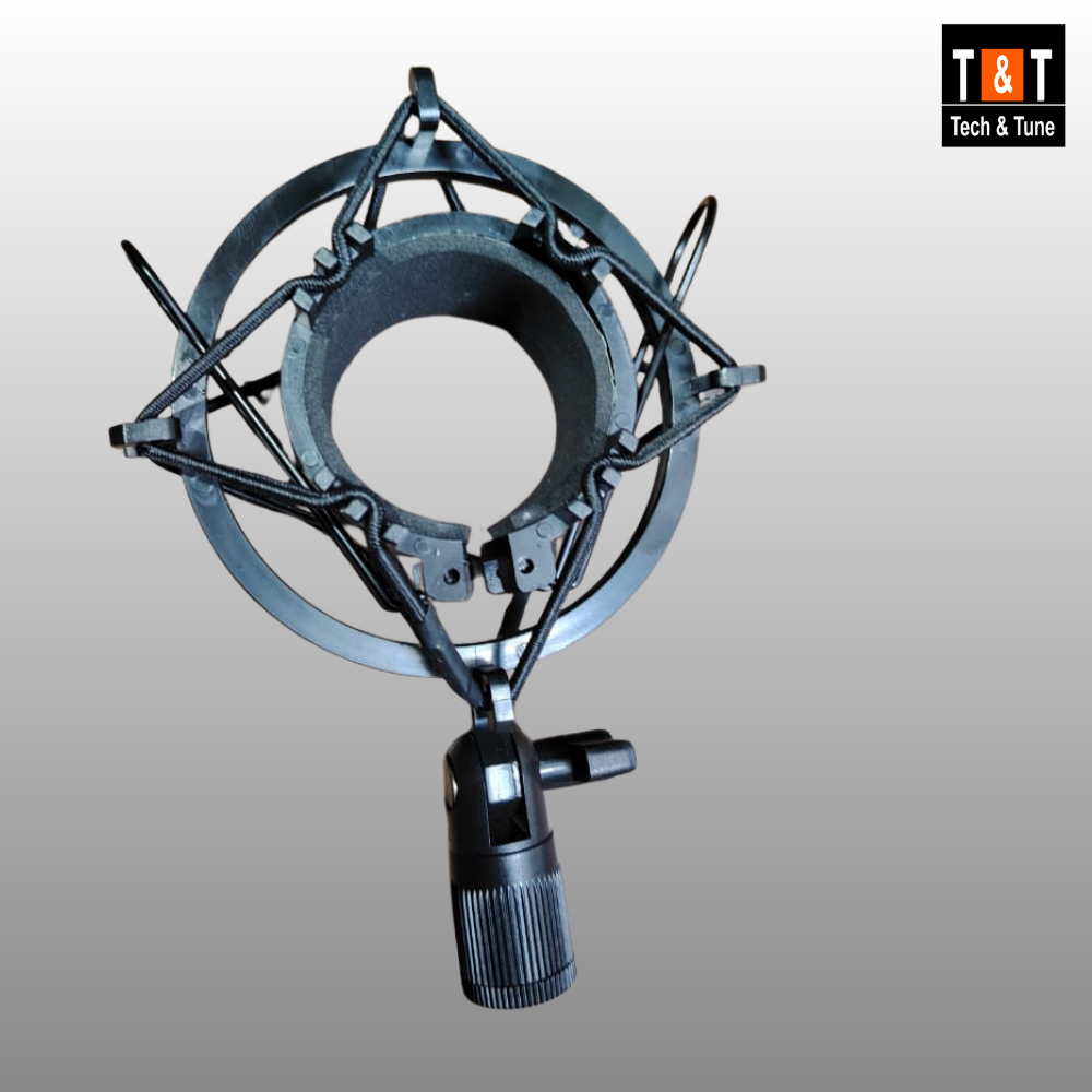 Picture of Universal Microphone Shock Mount for Condenser Mic Plastic (Black)