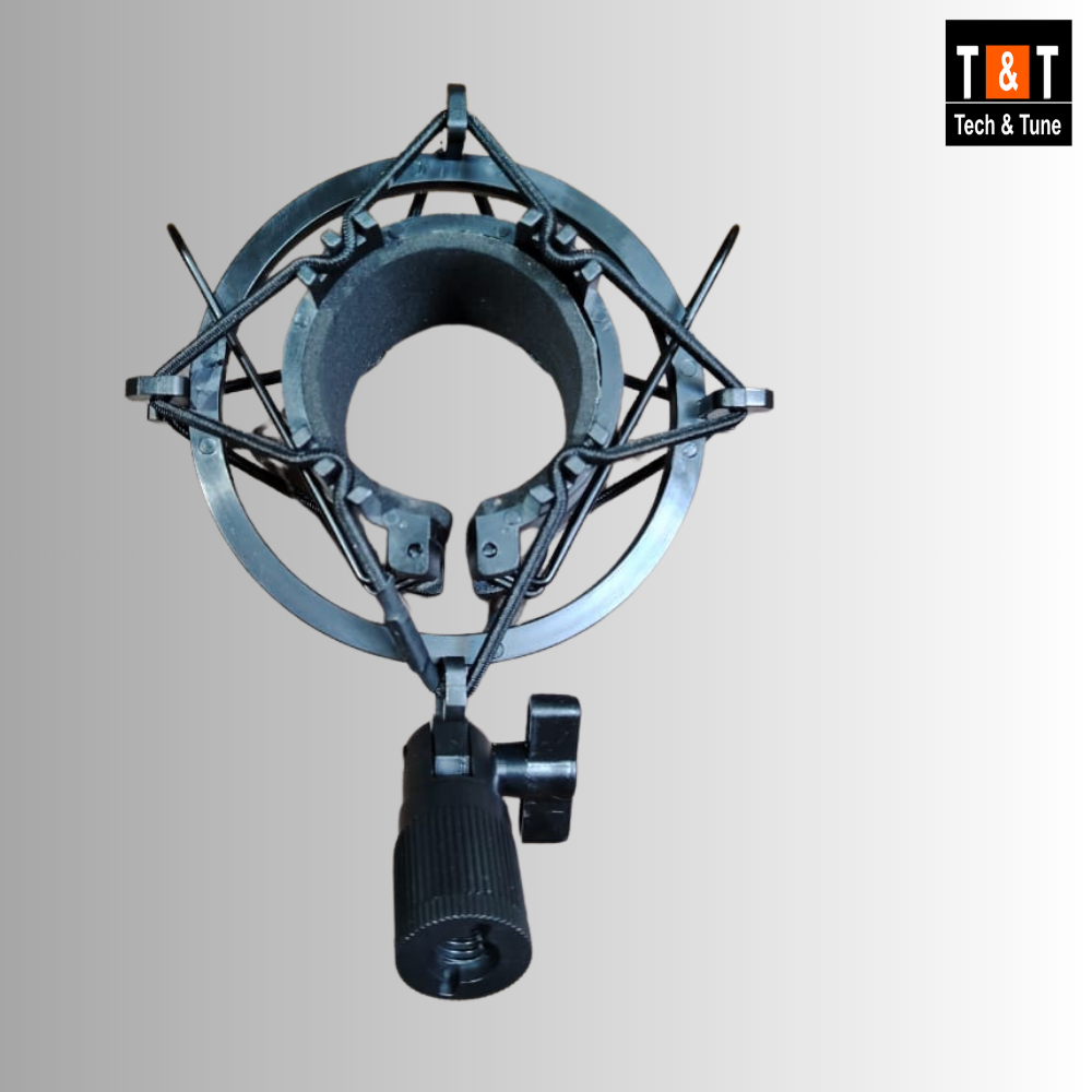 Picture of Universal Microphone Shock Mount for Condenser Mic Plastic (Black)