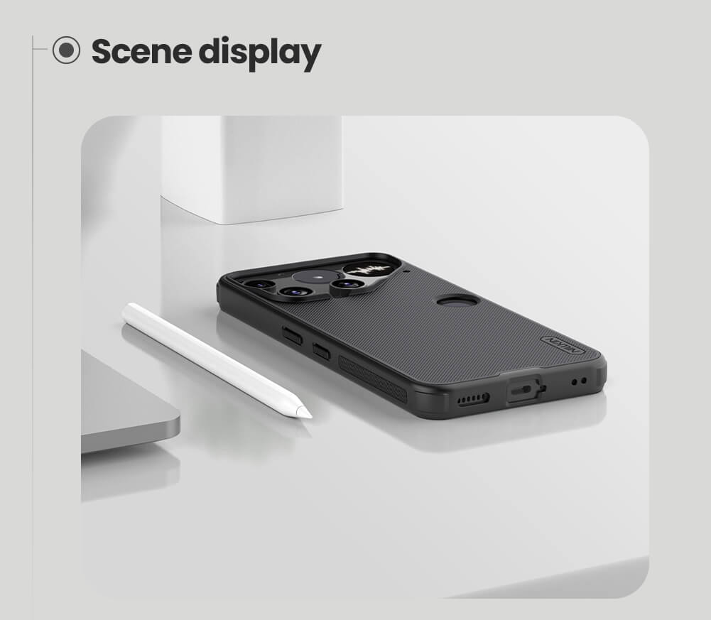 Picture of For Nothing Phone 3 NILLKIN Super Frosted Shield Pro Dual Protective Material PC and TPU Bumper Protective Case Anti-Fingerprint Matte Texture Back Cover