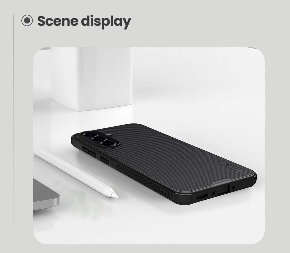 Picture of For Samsung Galaxy A36 5G NILLKIN Super Frosted Shield Pro Dual Protective Material PC and TPU Bumper Protective Case Anti-Fingerprint Matte Texture Back Cover