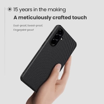 Picture of For Samsung Galaxy A56 5G NILLKIN Super Frosted Shield Pro Dual Protective Material PC and TPU Bumper Protective Case Anti-Fingerprint Matte Texture Back Cover