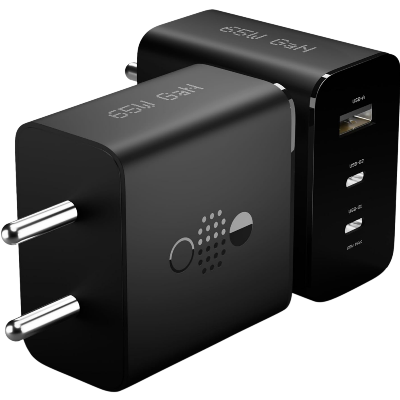 Picture of Nothing 65W GaN USB Type-C PD Charger 3 Port Compatible with Nothing Phone 3A 3A Pro 2A Plus, Nothing Phone 2A, Nothing Phone 1,Nothing Phone 2, Nothing CMF Phone 1 Samsung Pixel