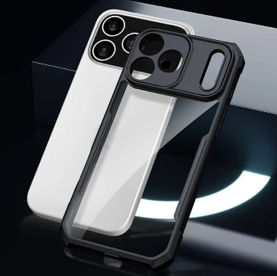 Picture of XUNDD CASE For iPhone 17 Pro Max Phone 6.9 Inches Military Grade Black Bumper Case Airbags Shockproof Protective Transparent Back Cover