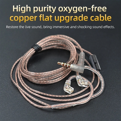 Picture of KZ Original Cable High-Purity Copper Twist Earphone Wire 3.5mm Cable For ZS3 ZS4 EDX ZSN ZSN Pro ZSN Pro X ZST ASX EDX ZSX CA4 C12 C16 ZAX C10