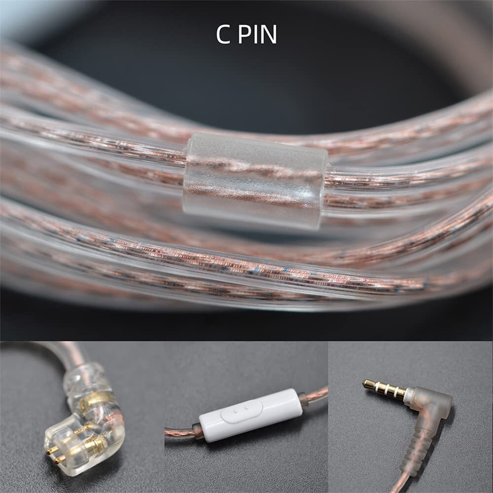 Picture of KZ Original Cable High-Purity Copper Twist Earphone Wire 3.5mm Cable For ZS3 ZS4 EDX ZSN ZSN Pro ZSN Pro X ZST ASX EDX ZSX CA4 C12 C16 ZAX C10