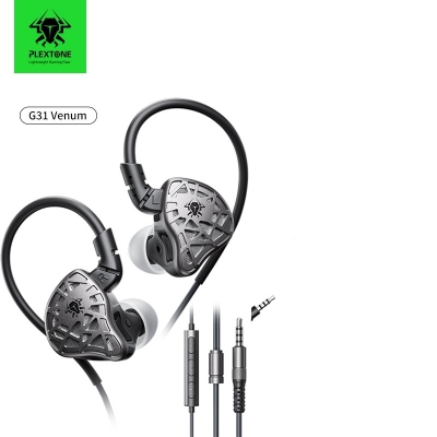 Picture of PLEXTONE G31 Venom Gaming Headphones, In-Ear Headphones, Sports Headphones, HIFI Bass Headphones, 5th Generation Tracker Speakers, Earhook Headphones, Monitor headphone